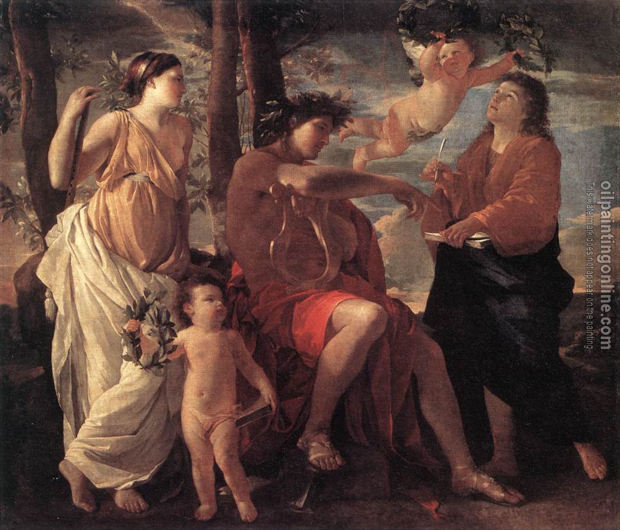 Poussin, Nicolas - Inspiration of the poet